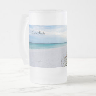 Sea Oats And White Sand Beach Morning Frosted Mug