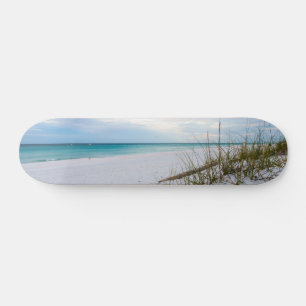 Sea Oats And White Sand Beach Morning Skateboard