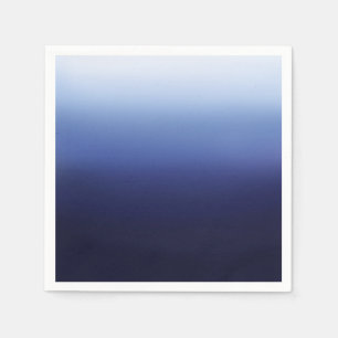 Sea Ocean Blue Modern Minimal Beach Bridal Shower Napkin