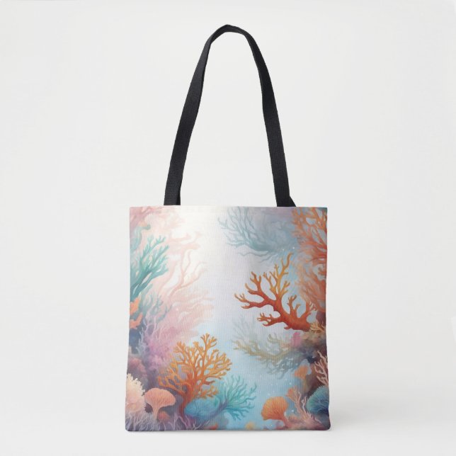 Sea Ocean Bottom Corals Design 315 Tote Bag (Front)