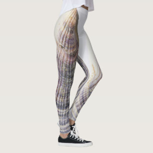 Sea Ocean Shell texture structure details Leggings