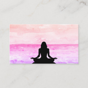 *~*  Sea Ocean Sunrise Mindfulness Meditation Yoga Business Card