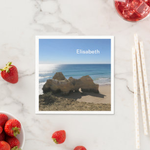 sea, ocean, water, nature, landscape, beach, napki napkin