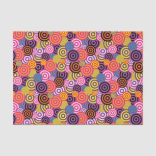 SEA OF BRIGHT FUNKY CIRCLES TISSUE PAPER