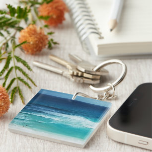 Sea of Cancun Mexico Key Ring