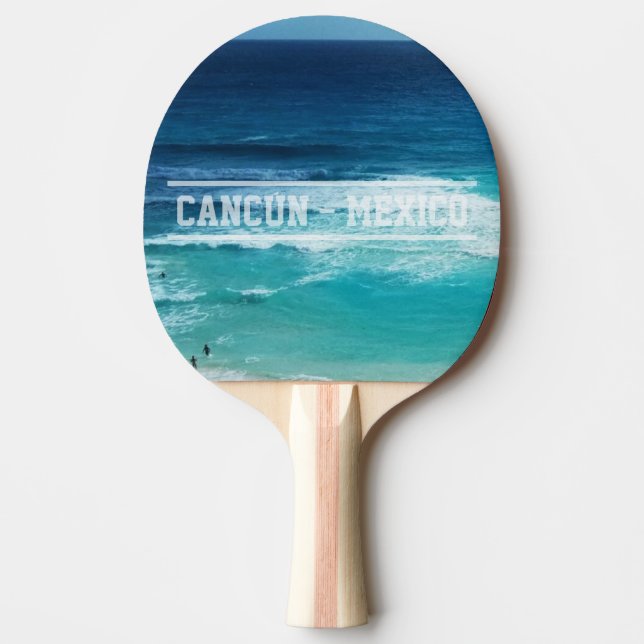 Sea of Cancun Mexico Ping Pong Paddle (Front)