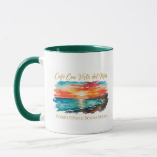 Sea of Cortez Sunrise Watercolor Coffee Mug