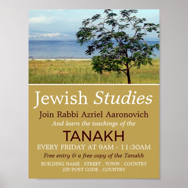 Sea of Galilee, Israel, Judaism, Jewish Studies Poster (Front)