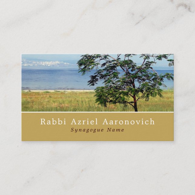 Sea of Galilee, Israel, Judaism, Religious Business Card (Front)