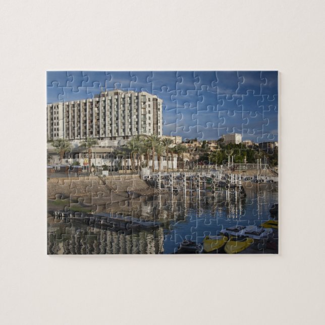 Sea of Galilee-Lake Tiberias waterfront, dawn Jigsaw Puzzle (Horizontal)