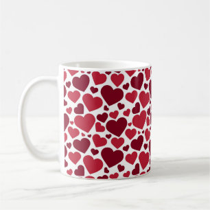 Sea of Hearts on white cute gift of love Coffee Mug