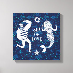Sea Of Love Poster Canvas Print