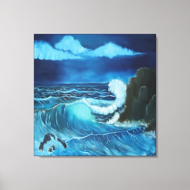 "Sea of Power" Stretched Canvas Print. Ver. 2 (Front)