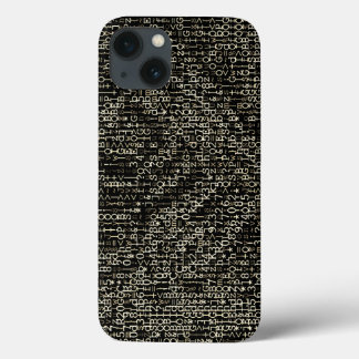 Sea of Sepia Digital Tech Abstract iPhone 13 Case
