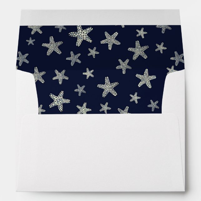 Sea Of Starfish Pattern Envelopes (Back (Bottom))