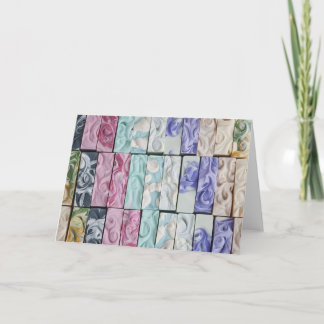 Sea of Swirls - Soap Art Greeting Card