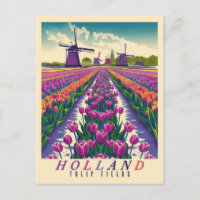 Sea of Tulips - Vintage Holland