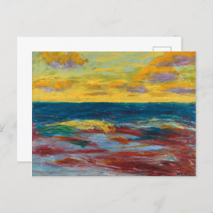 Sea Off of Alsen   Emil Nolde   Postcard