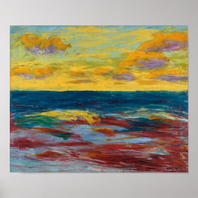 Sea Off of Alsen | Emil Nolde | Poster (Front)