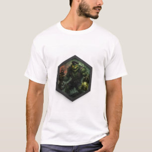 Sea Ogre Holding n Anchor And Bottle Of Sea Snakes T-Shirt