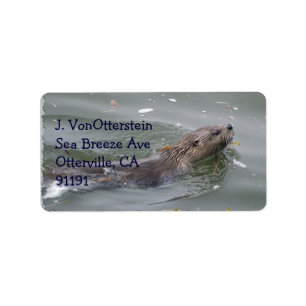 Sea Otter Address Labels