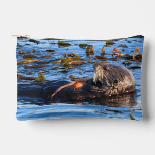 Sea Otter and the Octopus Accessory Pouch