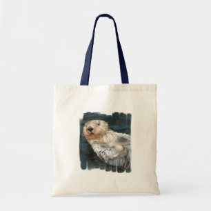 Sea Otter Budget Tote Bag