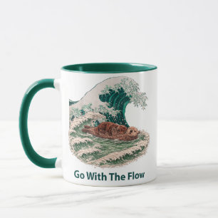 Sea Otter Coffee - Go With The Flow Great Wave Mug
