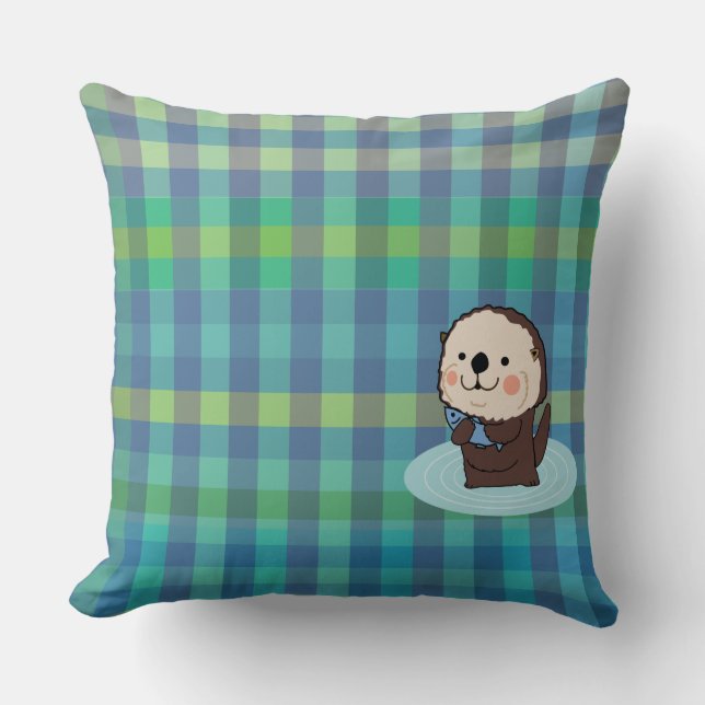 sea otter cushion (Front)