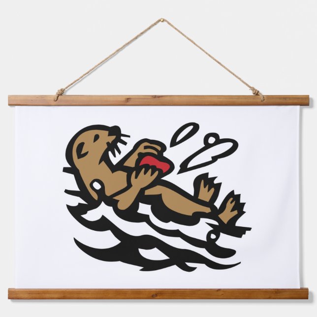Sea otter hanging tapestry (Front)