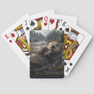 Sea Otter Kelp Forest ANIMALS Poker Playing Cards
