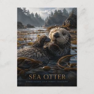 Sea Otter Kelp Forest ANIMALS Postcard