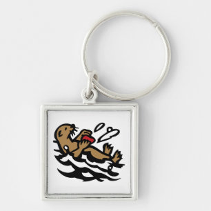 Sea otter key ring
