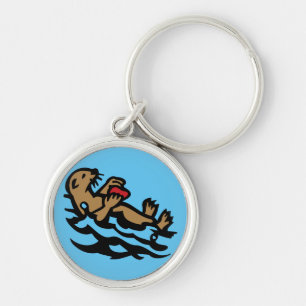 Sea otter key ring