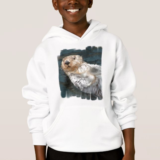 Sea Otter Kid's Sweatshirt (Front)
