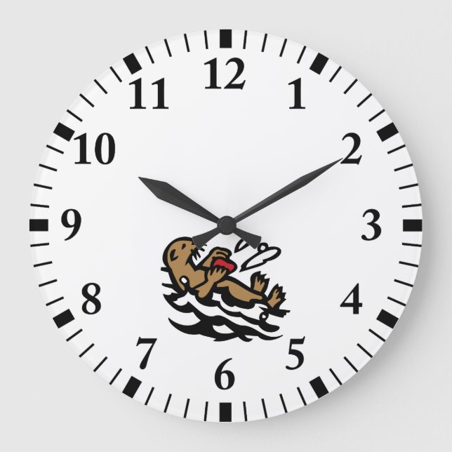 Sea otter large clock (Front)