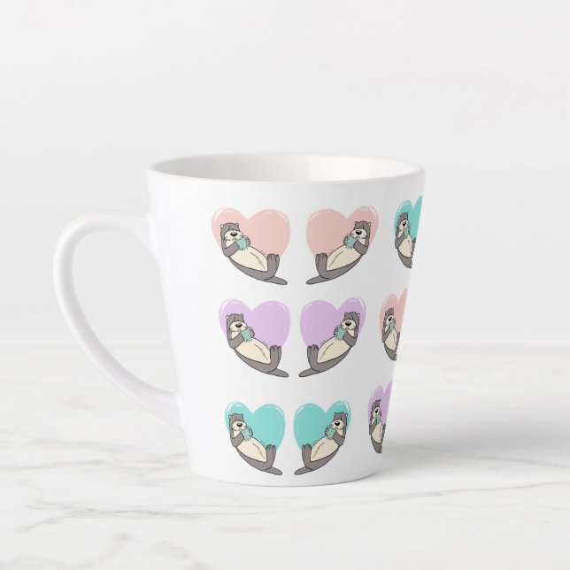 Sea Otter Latte Mug (Left)