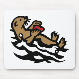 Sea otter mouse mat