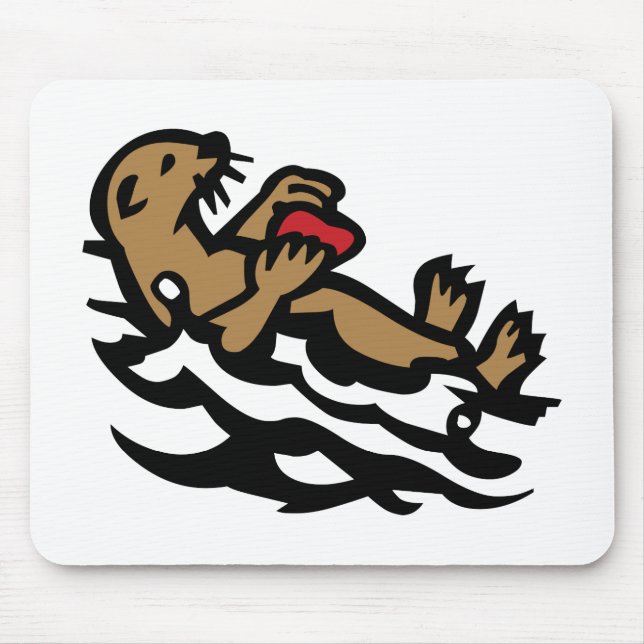 Sea otter mouse mat (Front)