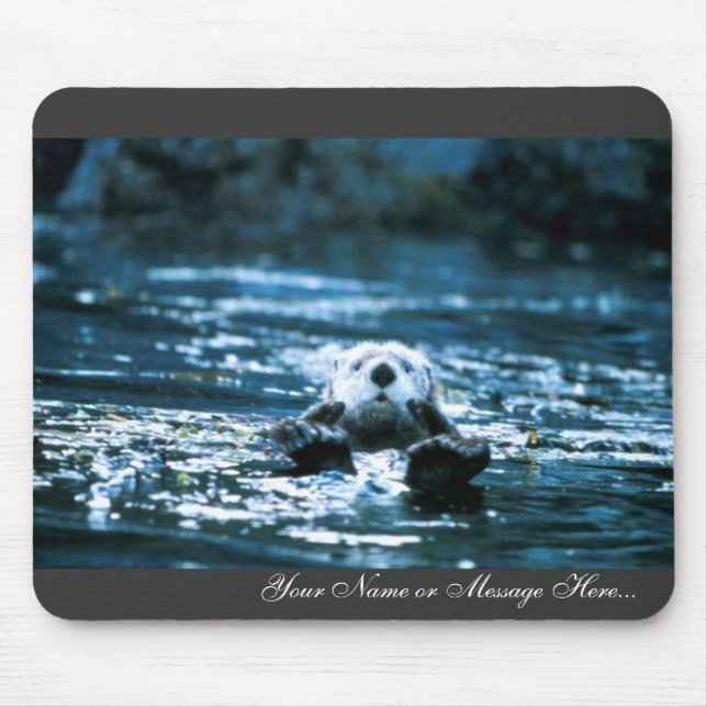 Sea Otter Mouse Mat (Front)
