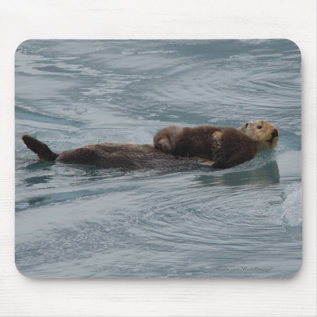 Sea Otter Mouse Mat (Front)