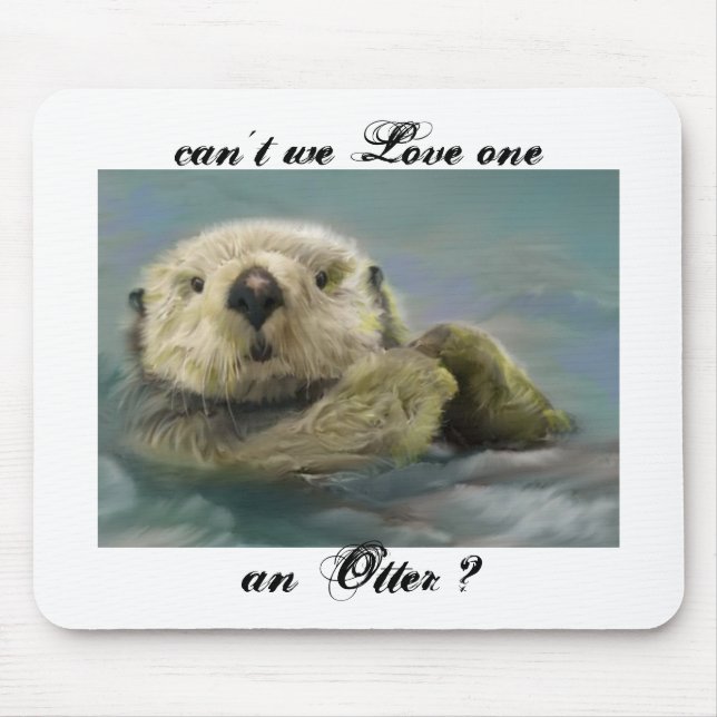 Sea Otter Mouse Pad (Front)