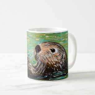 Sea Otter Painting Coffee Mug