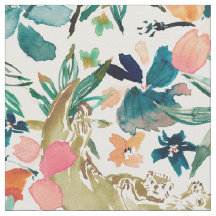 SEA OTTER PARADISE Cute Floral Watercolor