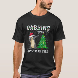 Sea Otter Santa Hat Dabbing Around the Christmas T T-Shirt