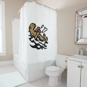 Sea otter shower curtain