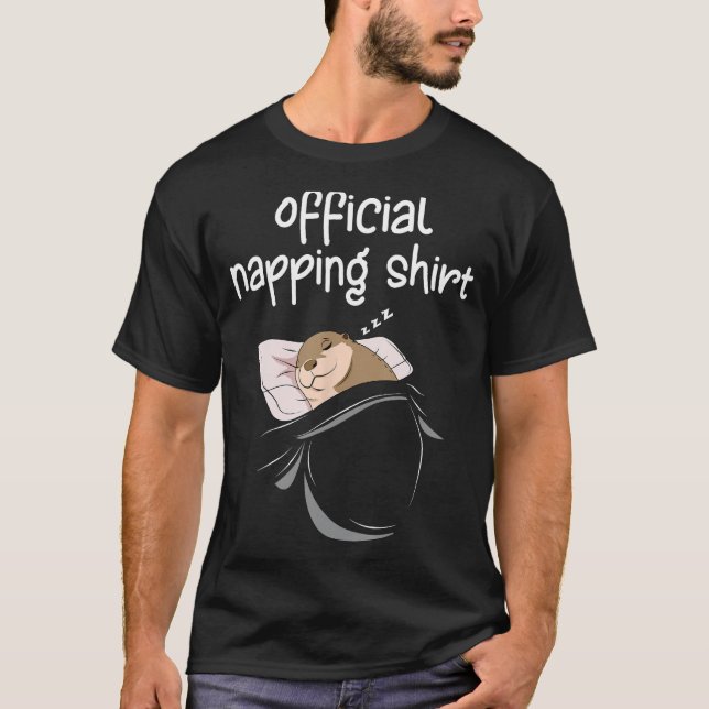 Sea Otter Sleeping Shirt Women Pyjamas Outfit Nap  (Front)