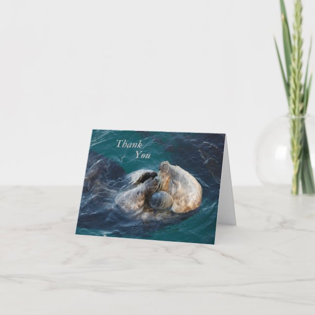 Sea Otter Thank You Card (Front)