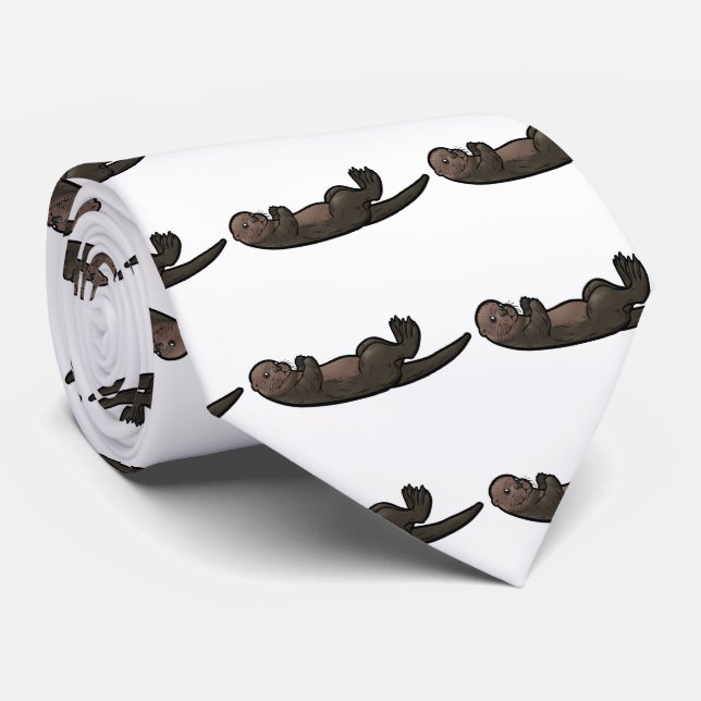Sea Otter Tie (Rolled)