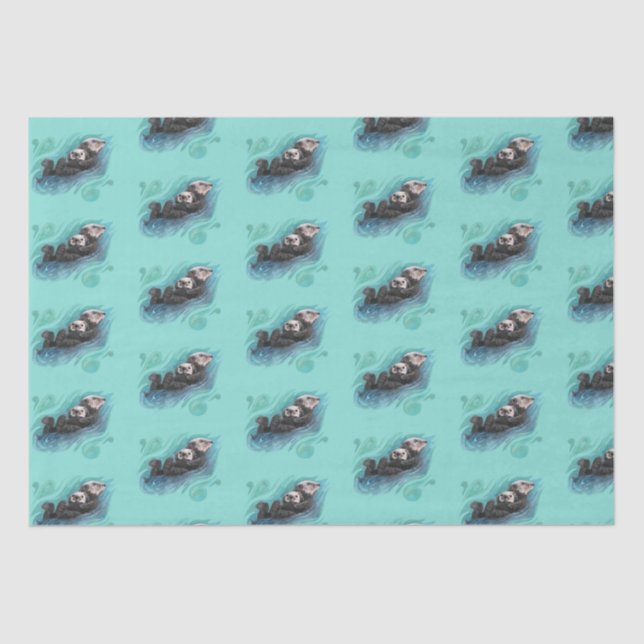 Sea Otter Tissue Paper (Front)